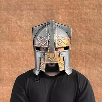 Шлем гнома из стали Мория Идеальный рождественский подарок для косплея, ролевых игр, коллекционеров Потрясающая реквизитная реплика