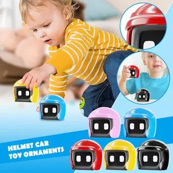 Шлем, игрушечная машинка, машинка-робот, игрушка, подарок One Size чёрный