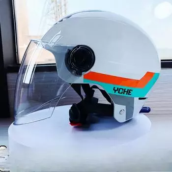 Шлем класса А для электрического мотоцикла, универсальный, легкий, летний, солнцезащитный и дышащий, полушлем с выпуклостью see details