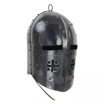 Шлем крестоносца-тамплиера 18 калибра XIV века, надеваемый сверху