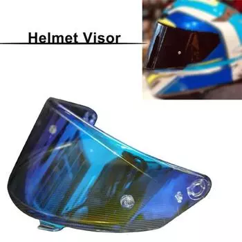 Шлем Лобовое стекло ночного видения Защитный прозрачный анфас мотоциклетный шлем REVO синий