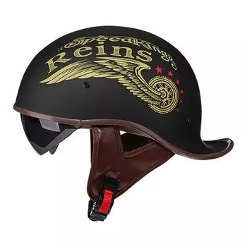 Шлем-ракушка Винтажный мотоциклетный шлем Harley Шлем для электромобиля M