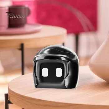 Шлем робота автомобиля милый друг вождения робот фигурка игрушечная приборная панель автомобиля мини украшение подарок для любителей роботов чёрный