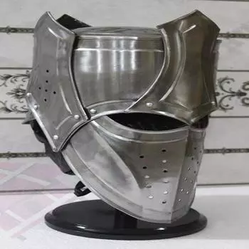 Шлем Royal Handicraft Antique Bespoke SCA HNB 16 калибра из средневековой боевой свиньи с бацинетным шлемом