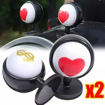 Шлем с большим глазом, украшение для мотоциклетных электромобилей, шлемы для укладки, мультяшные глаза, наклейки, забавные аксессуары для мотоциклетных шлемов