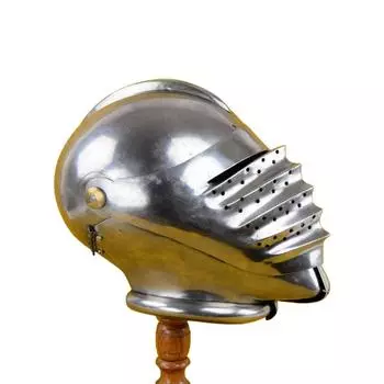 Шлем с узким забралом Maximillian - сталь 18 калибра в подарок для косплея LARP