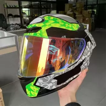 Шлем Щит ночного видения Revo PC без бликов козырек мотоциклетного шлема для KYT прозрачный/синий