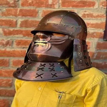 Шлем, Шлем Fantasy SCA LARP, Шлем для косплея аниме Sengoku Bashara, Шлем средневекового самурая