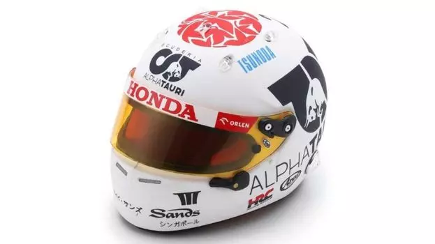 Шлем Spark Scuderia AlphaTauri Юки Цунода 2023 F1 Japan GP 1/5