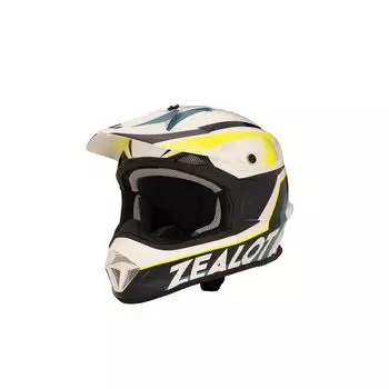 Шлем ZEALOT Mud Jumper 2 с рисунком XXL, внедорожный, синий/желтый, 63–64 см, MJ0019/XXL