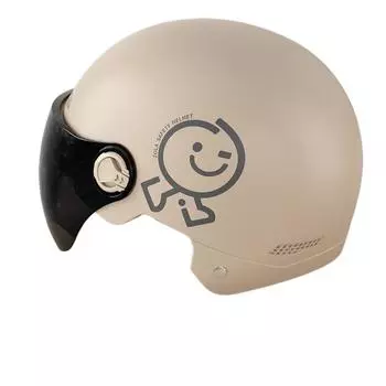 Шлем Женский Шлем для Электромобиля Шлем для Электромотоцикла Съемные Защитные Накладки для Ушей Универсальный Полушлем для Четырех Сезонов average size