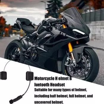 Шлемы Беспроводная гарнитура Комплект для шлема Полнолицевые ультратонкие наушники Moto V5.3 Динамики для внутренней связи Шумоподавление United States