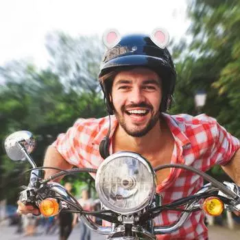 Шлемы рога лыжные детские уши милые мультяшные шлемы рога для безопасного и приятного катания на лыжах для детей малышей на склонах