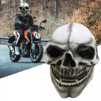 Шлемы с призрачным черепом Шлемы со скелетом и черепом Полнолицевые шлемы со скелетом и линзой Полнолицевые шлемы со скелетом и черепом one size серебряный