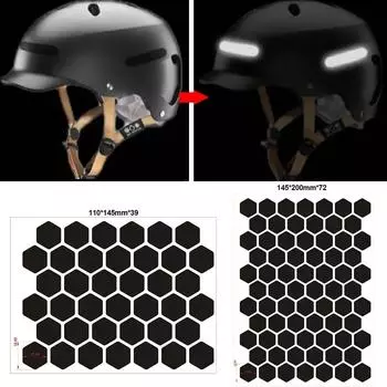 Шлемы Светоотражающие наклейки Мотоцикл Самоклеящиеся Эффективные Невидимые Светоотражающие Наклейки Лента Для Шлемов Велосипедов Скутеров