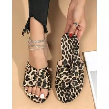 Шлепанцы большого размера с квадратным носком, женские сандалии, пляжная обувь 36 белый