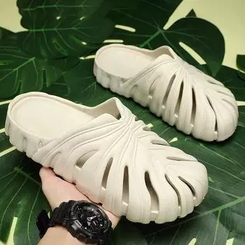 Шлепанцы Monstera для мужчин, летние и женские уличные тапочки, мягкие лесные шлепанцы Eva для кемпинга, трендовые шлепанцы унисекс, пляжная обувь, домашние тапочки 35-36 камуфляж зеленый