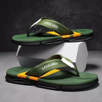 Шлепанцы, мужская пляжная обувь, сандалии, тапочки с застежкой на носок 40 синий