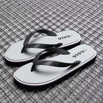 Шлепанцы мужские летние повседневные тапочки нескользящие и износостойкие новые модные уличные туфли на мягкой подошве для пляжа 39 чёрный