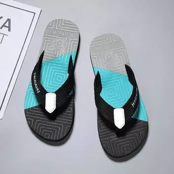 Шлепанцы мужские повседневные пляжные классные тапочки лето 2025 новые большие размеры нескользящие уличные тапочки 39 оранжевый