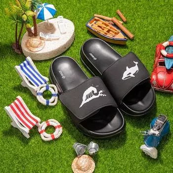 Шлепанцы на липучке BSQT by Clash BSQT S221 Pacific Whale Vanta Black-BS221B 240