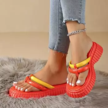 Шлепанцы Rome Clip Toe женские летние простые мягкие женские тапочки на плоской подошве модные удобные повседневные пляжные туфли для ванной для женщин 36 чёрный