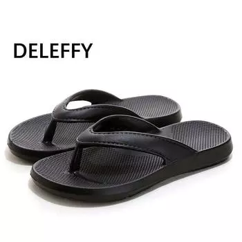 Шлепанцы унисекс из ЭВА: Пляжные сандалии для активного отдыха с амортизацией и поддержкой свода стопы. 42-43 чёрный