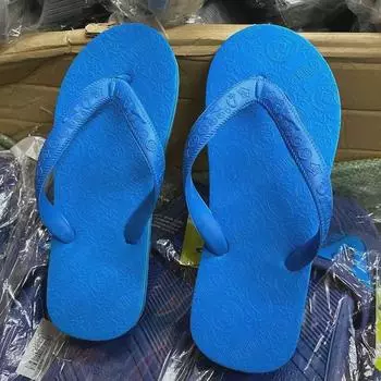 Шлепанцы в кантонском стиле середины 80-х: Прочная, нескользящая резиновая подошва, классика пляжного отдыха без запаха. Size 9.5 fits 37-38 красный