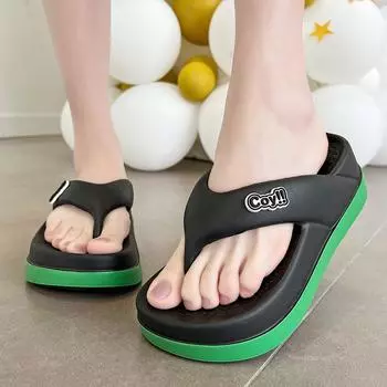 Шлепанцы, женская летняя верхняя одежда, на толстой подошве, нескользящие, сандалии и тапочки для пляжа, подходящие по цвету 39-40 белый