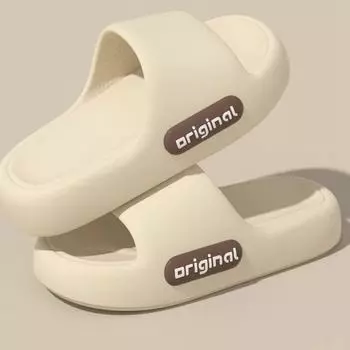 Шлепанцы женские и мужские, толстая подошва, для дома с нескользящей подошвой из ЭВА, не вонючие, для дома, для летней ванной комнаты, для дома 36-37 красный