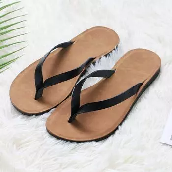 Шлепанцы женские летние новые модные пляжные туфли на плоской подошве повседневная верхняя одежда шлепанцы производитель 35 жёлтый