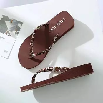 Шлепанцы женские летние уличные пляжные туфли на плоской подошве сандалии обувь для женщин тапочки тапочки сандалии низкие (1 см-3 см) EVA 35