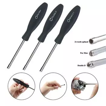 Шлицевой 21T Double D противоскользящий сверлильный регулировочный карбюратор отвертка электроинструмент ремонтные инструменты Splined 21T