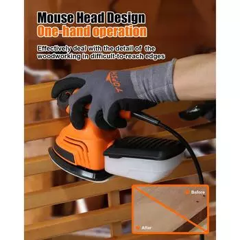 Шлифовальная машина для деталей мыши TS-SD2, 230 Вт, с наждачной бумагой, шлифовальная машина для гипсокартона, эффективная система сбора пыли, электроинструменты