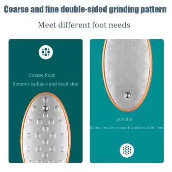 Шлифовальная машинка для ног из нержавеющей стали, инструмент для растирания ног, ручная отшелушивающая машинка для ног для удаления омертвевшей кожи оранжевый