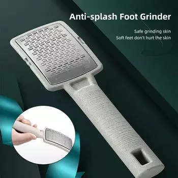 Шлифовальная машинка для ног с защитой от брызг, удаление омертвевших мозолей, отшелушивание, натирание подошвы, моющийся прочный ручной инструмент для педикюра розовый