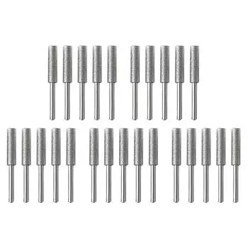 - Шлифовальная насадка для головки блока цилиндров с алмазным покрытием, точилка для бензопилы(5шт 5,5мм серебро