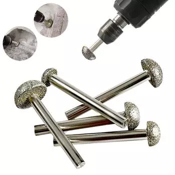 Шлифовальное сверло 12/14/16/18/20 мм, хвостовик 6 мм, абразивная резьба