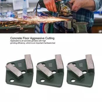 Шлифовальные ботинки трапециевидные бетонные полы агрессивная резка 2 длинных зуба зеленые 80# абразивные инструменты шлифовальный аппарат