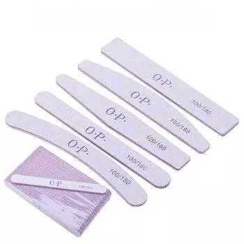 Шлифовальные полоски для нейл-арта: Маникюр, придание формы, средство для снятия лака, прямые/круглые алмазные пилки