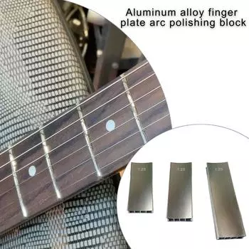 Шлифовальный блок для грифа из алюминиевого сплава, шлифовальная балка для бас-гитары, инструмент для мастеров гитар, двухсторонний радиусный шлифовальный блок, простой в использовании A
