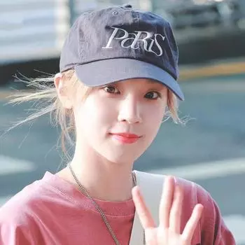 Шляпа Бейсболка Весна и лето Универсальная кепка Show Face Маленькая мягкая кепка женская с глубоким верхом Широкие поля Adjustable - PaRis тёмно-синий