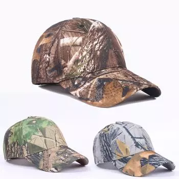 Шляпа Bush Jungle Hat Sun Hat Регулируемая бейсболка Tree Camouflage Hunting Hat зелёный