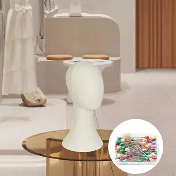 Шляпа Демонстрационная Голова Манекен Бархатный Парик Манекен для Очков Ювелирные Изделия Колпачки белый