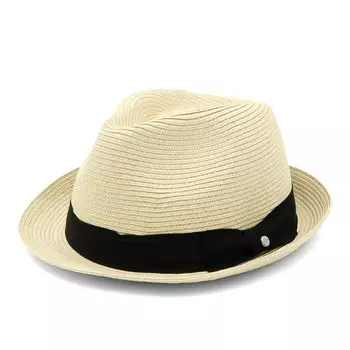 Шляпа для гольфа Trilby Grosgrain Band Natural Paper Rope Silver Pin 13515703 Natural L [New Era] Мужская