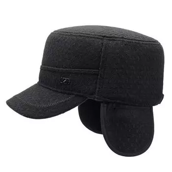 Шляпа для людей среднего и пожилого возраста, мужская шляпа для папы, теплая защита ушей, остроконечная шляпа для пожилых людей, шляпа с плоским верхом для пожилых дедушек Adjustable серый