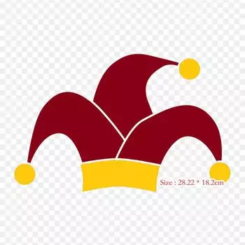 Шляпа дурака, кепка для рисования и колокольчики, шут, утюг с термопереносной печатью, виниловые нашивки, наклейки для одежды, аппликации «сделай сам», моющиеся нашивки