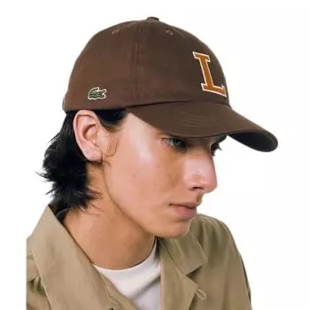 Шляпа Хлопковая саржа L Logo Cap Brown [Lacoste] [Официальная] Мужская коричневый