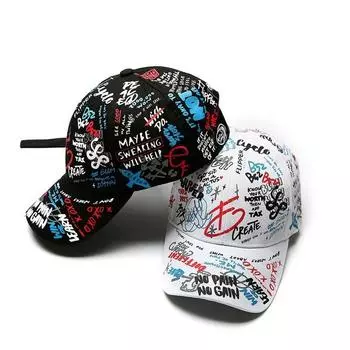 Шляпа Мужская летняя бейсболка Snapback Женская мода Хлопковые шляпы в стиле хип-хоп чёрный