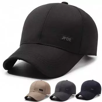 Шляпа мужская Tide простая модная бейсболка для улицы солнцезащитный крем для путешествий альпинизм кепка для людей среднего возраста и пожилых людей Adjustable тёмно-синий